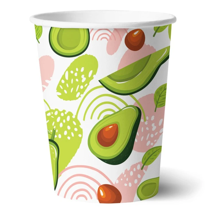 Набор бумажных стаканов Авокадо-1, 6 шт*250 мл.