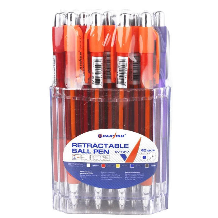 Ручка автоматическая син. "Darvish" корпус прозрачный цветной с Ручка автоматическая син. "Darvish" корпус прозрачный цветной с