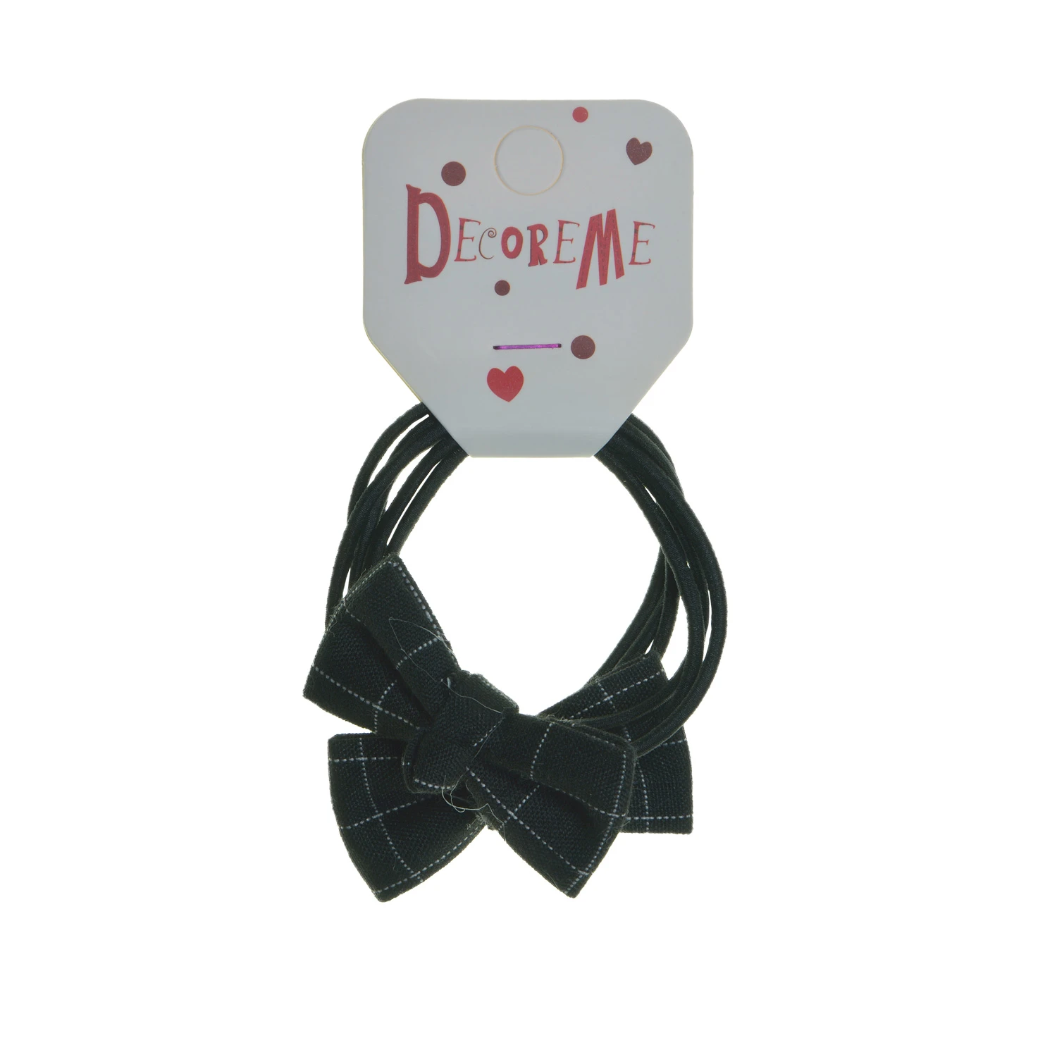 РЕЗИНКА ДЛЯ ВОЛОС "БАНТИКИ. ТЕМНАЯ ШОТЛАНДКА" 2 ШТ, 4 ЦВЕТА