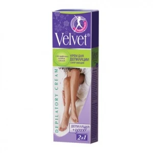 Velvet Крем для депиляции 2 в1 смягчающий, с экстрактом полевых цветов, 100 Velvet Крем для депиляции 2 в1 смягчающий, с экстрактом полевых цветов, 100