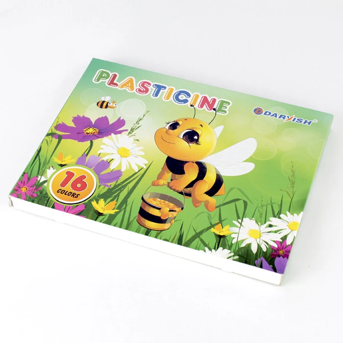 Пластилин 16цв. восковой "Darvish" в пластик. поддоне со стеком Пластилин 16цв. восковой "Darvish" в пластик. поддоне со стеком