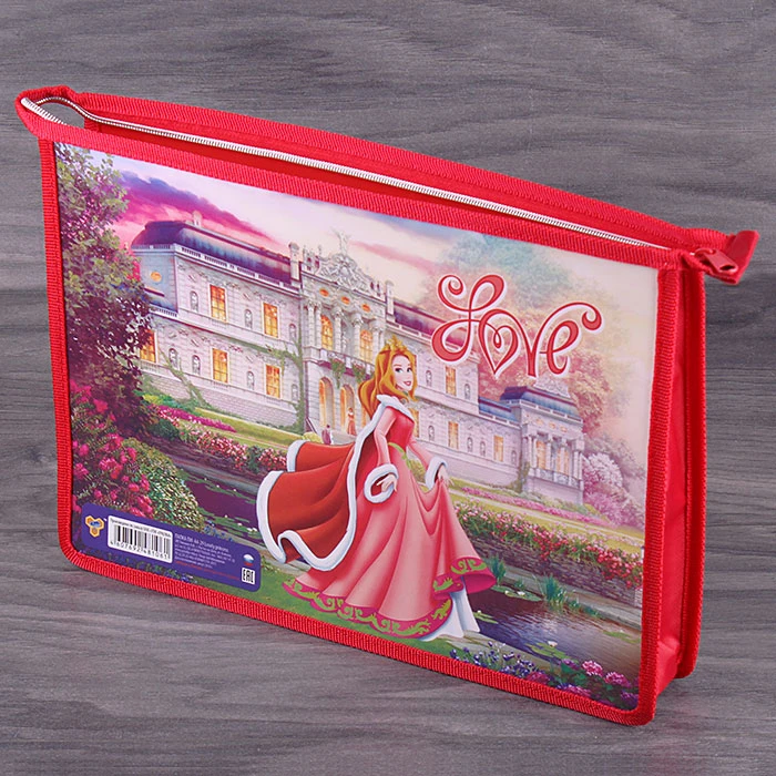 Папка для тетрадей А4 на молнии Lovely princess Папка для тетрадей А4 на молнии Lovely princess