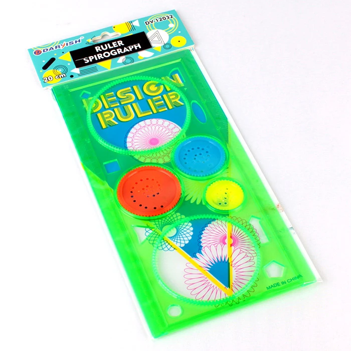 Линейка-спирограф 20см Линейка-спирограф 20см