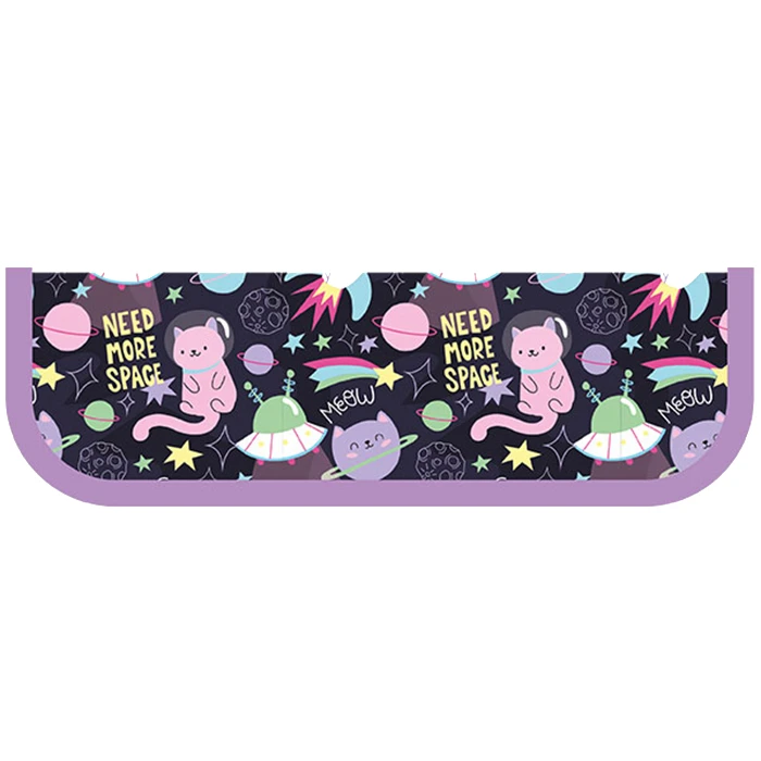 Пенал 1отдел. 190* 65мм Кот в космосе