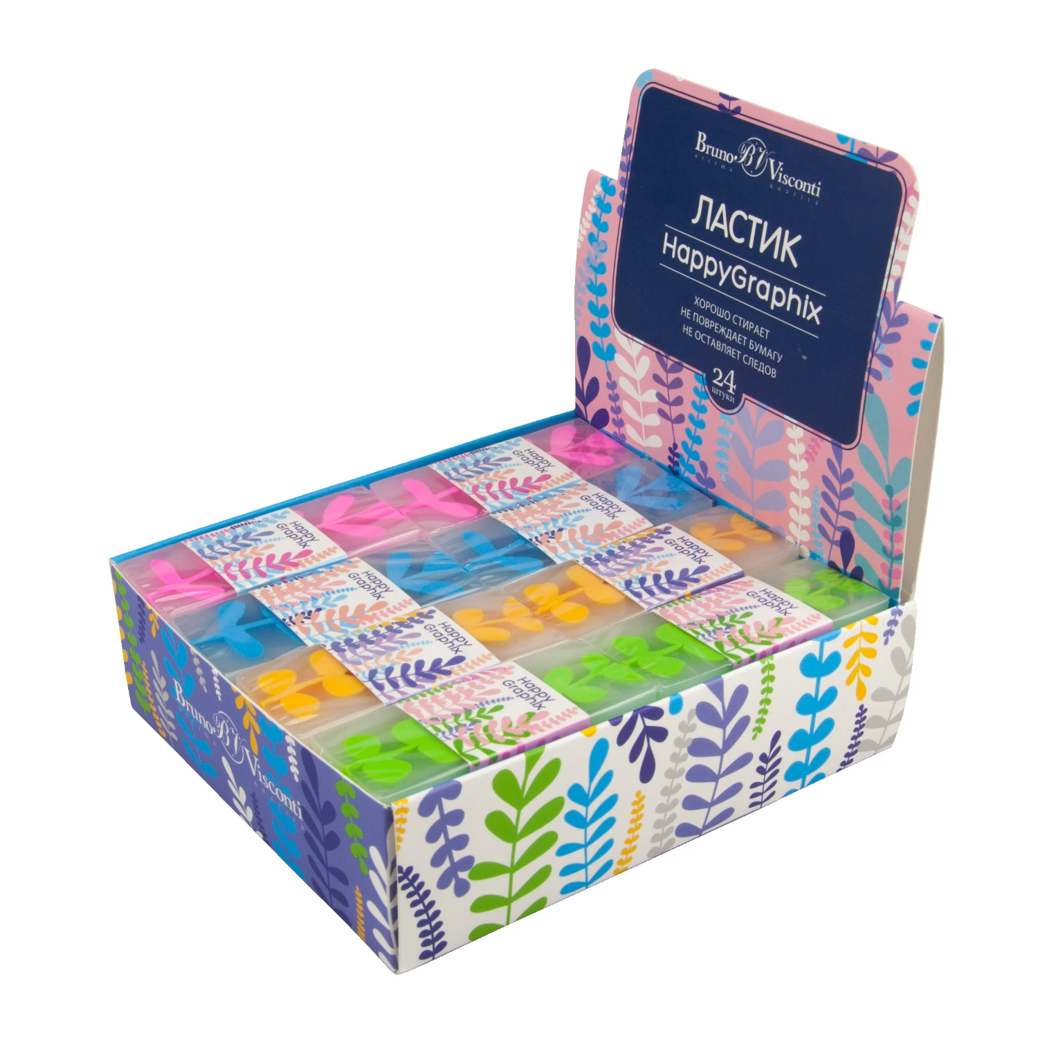 ЛАСТИК "HappyGraphix.Spring", 4 цвета ЛАСТИК "HappyGraphix.Spring", 4 цвета