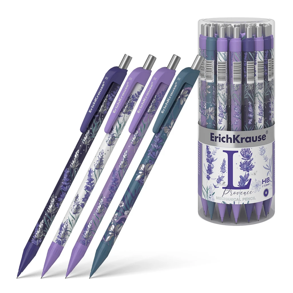 Карандаш механический Erich Krause® Lavender 0.5 мм, НВ Карандаш механический Erich Krause® Lavender 0.5 мм, НВ