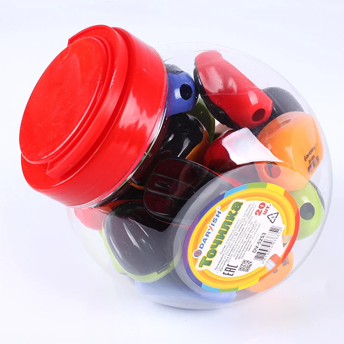 Точилка пластиковая "Darvish" ассорти в форме компьютерной мышки в Точилка пластиковая "Darvish" ассорти в форме компьютерной мышки в