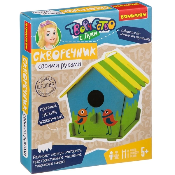 Моделирование из дерева BONDIBON. Скворечник своими руками. Арт.F199 Моделирование из дерева BONDIBON. Скворечник своими руками. Арт.F199