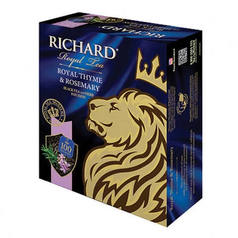 Чай RICHARD "Royal Thyme & Rosemary", черный с чабрецом и
