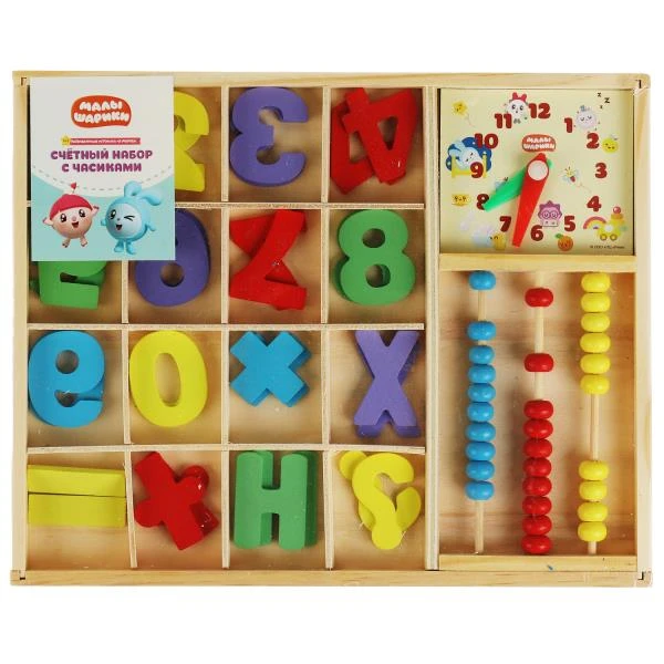 Игрушка деревянная МАЛЫШАРИКИ счетный материал, терм. пакет Буратино