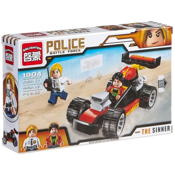 Констр .ENLIGHTEN пласт. Police, 95 дет., 2 фигурки, BOX Констр .ENLIGHTEN пласт. Police, 95 дет., 2 фигурки, BOX