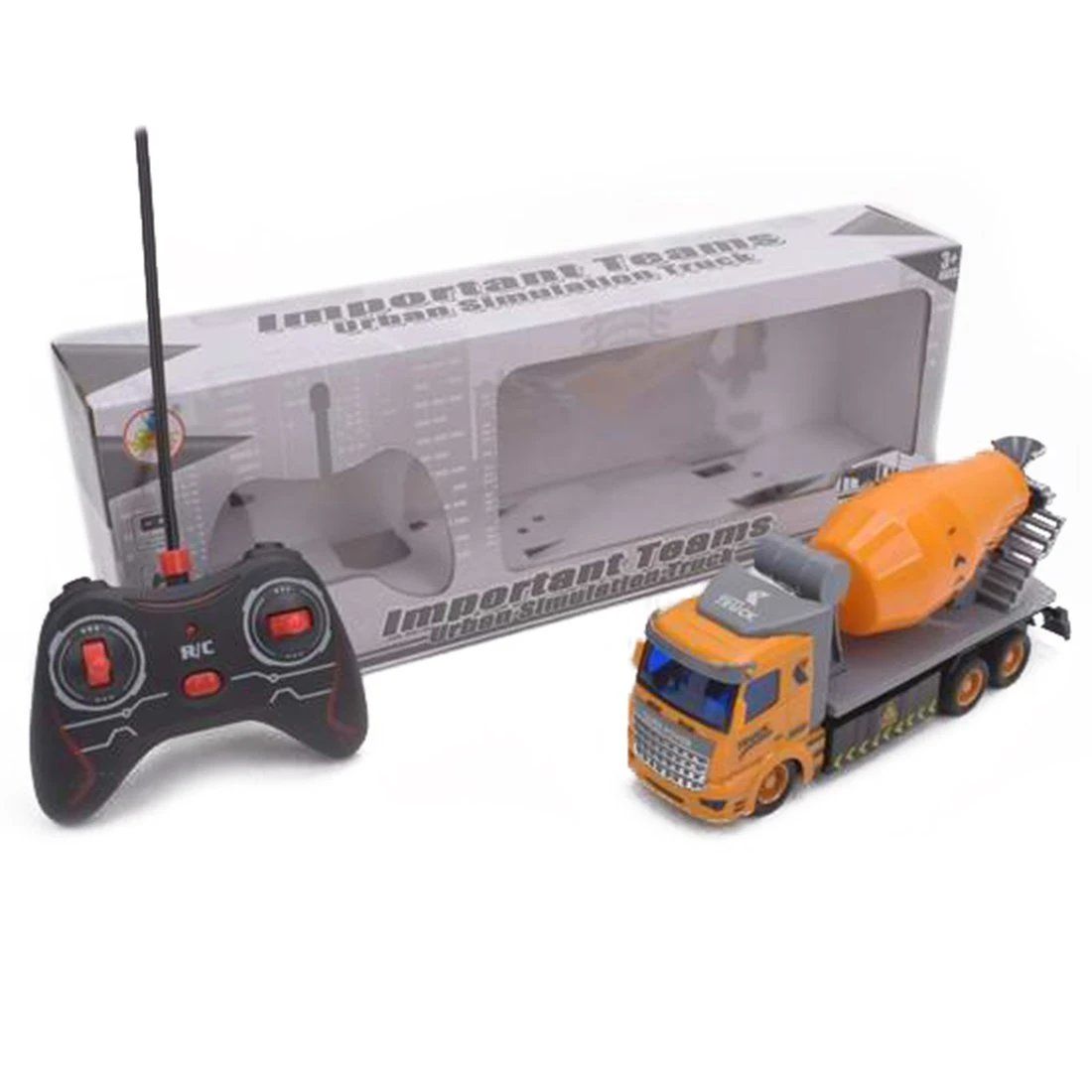 Бетоновоз на радиоуправлении, 4 канала, свет