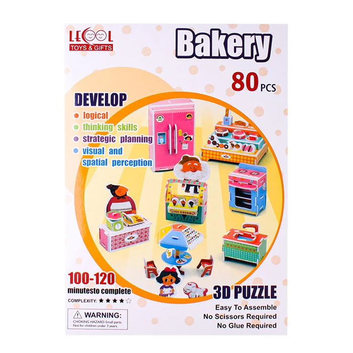 Пазл 3D "Bakery" LK-8866 (80 элементов) Пазл 3D "Bakery" LK-8866 (80 элементов)