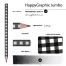 КАРАНДАШ ЧЕРНОГРАФИТОВЫЙ "HappyGraphix Jumbo. Монохром. Клетка" 4В,
