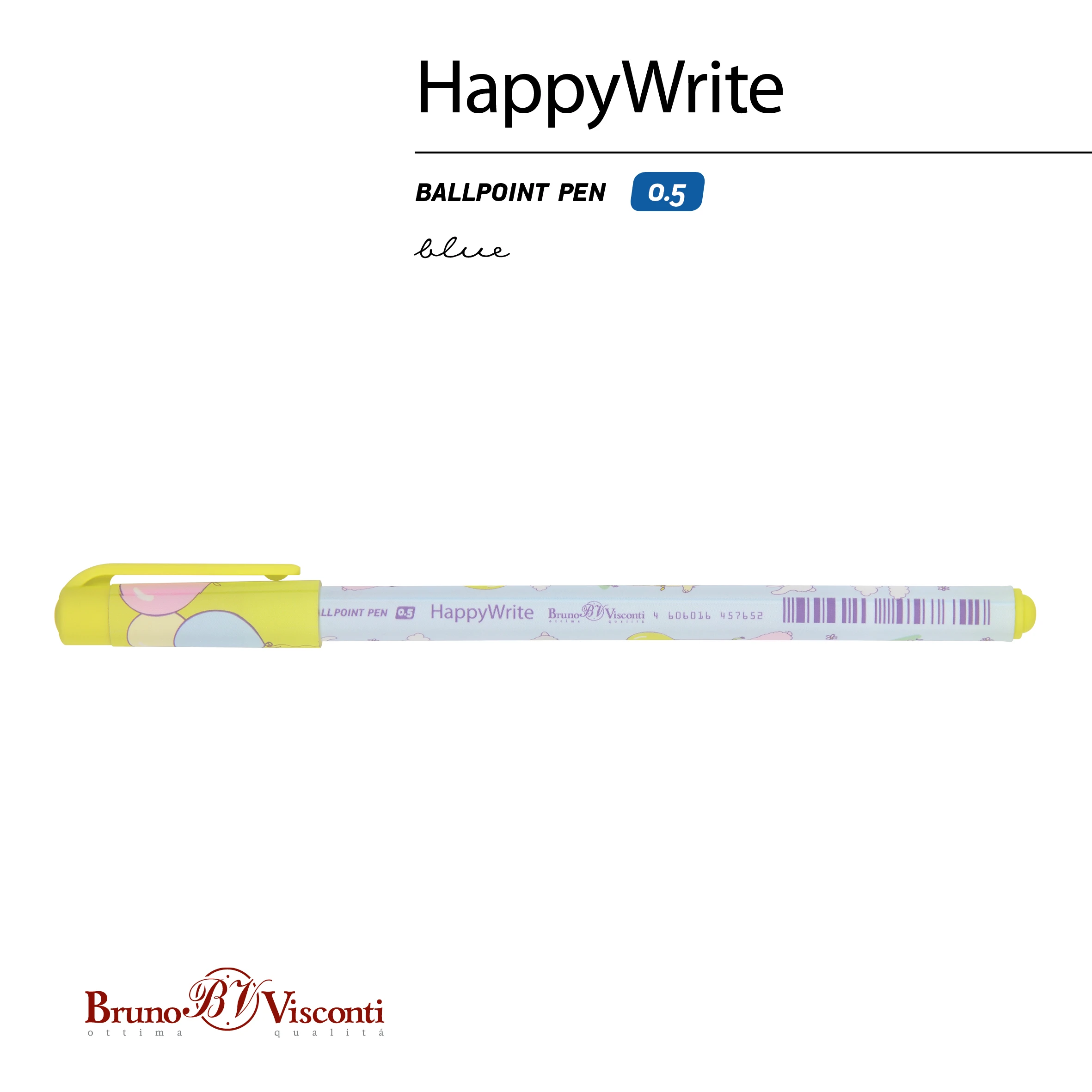 РУЧКА "HappyWrite. Sweet Animals. Лама с шарами" ШАРИКОВАЯ 0.5 ММ, РУЧКА "HappyWrite. Sweet Animals. Лама с шарами" ШАРИКОВАЯ 0.5 ММ,