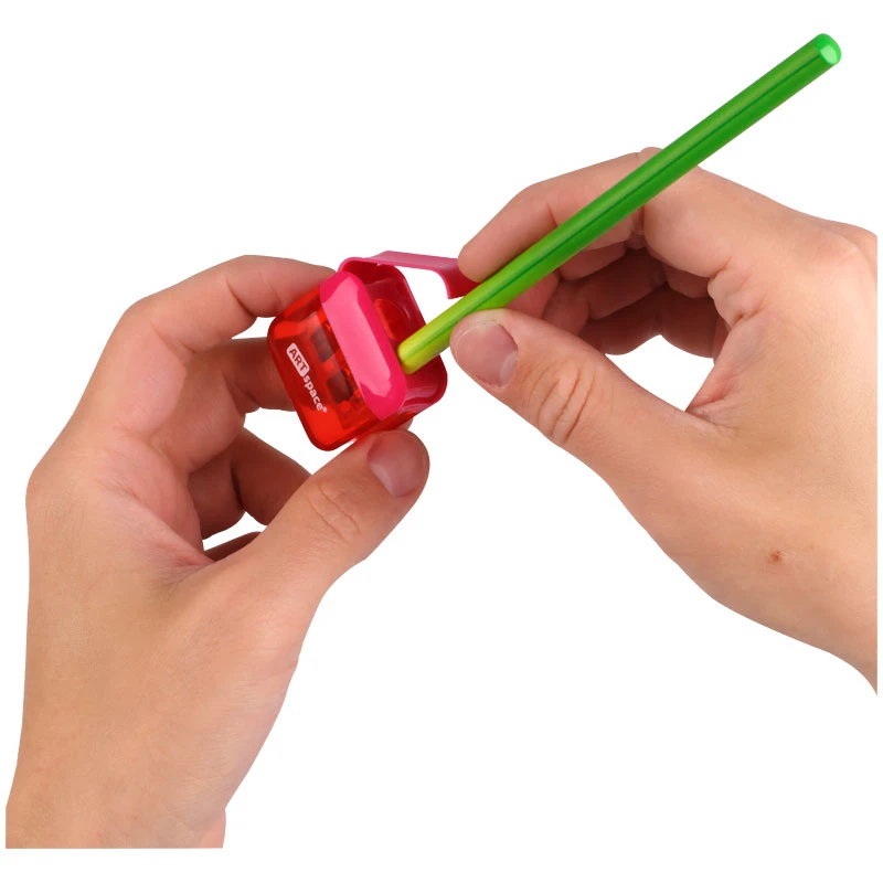 Точилка пластиковая ArtSpace "Click", 2 отверстия, с контейнером, Точилка пластиковая ArtSpace "Click", 2 отверстия, с контейнером,