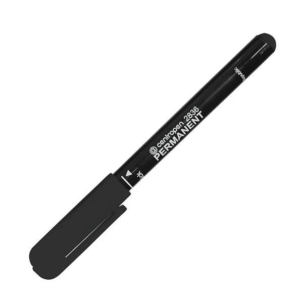 Маркер перманент. CENTROPEN PERMANENT 2 мм черный круглый: 2836/01-12 штр.: Маркер перманент. CENTROPEN PERMANENT 2 мм черный круглый: 2836/01-12 штр.: