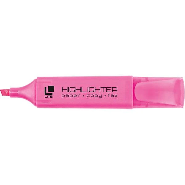 Маркер текстов. LITE классический 1-5 мм роз. скошенный: FML01P штр.: