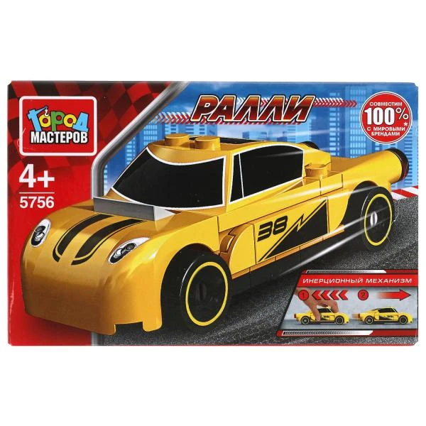 Конструктор СПОРТКАР (с инерцией) 40 дет. Город мастеров Конструктор СПОРТКАР (с инерцией) 40 дет. Город мастеров