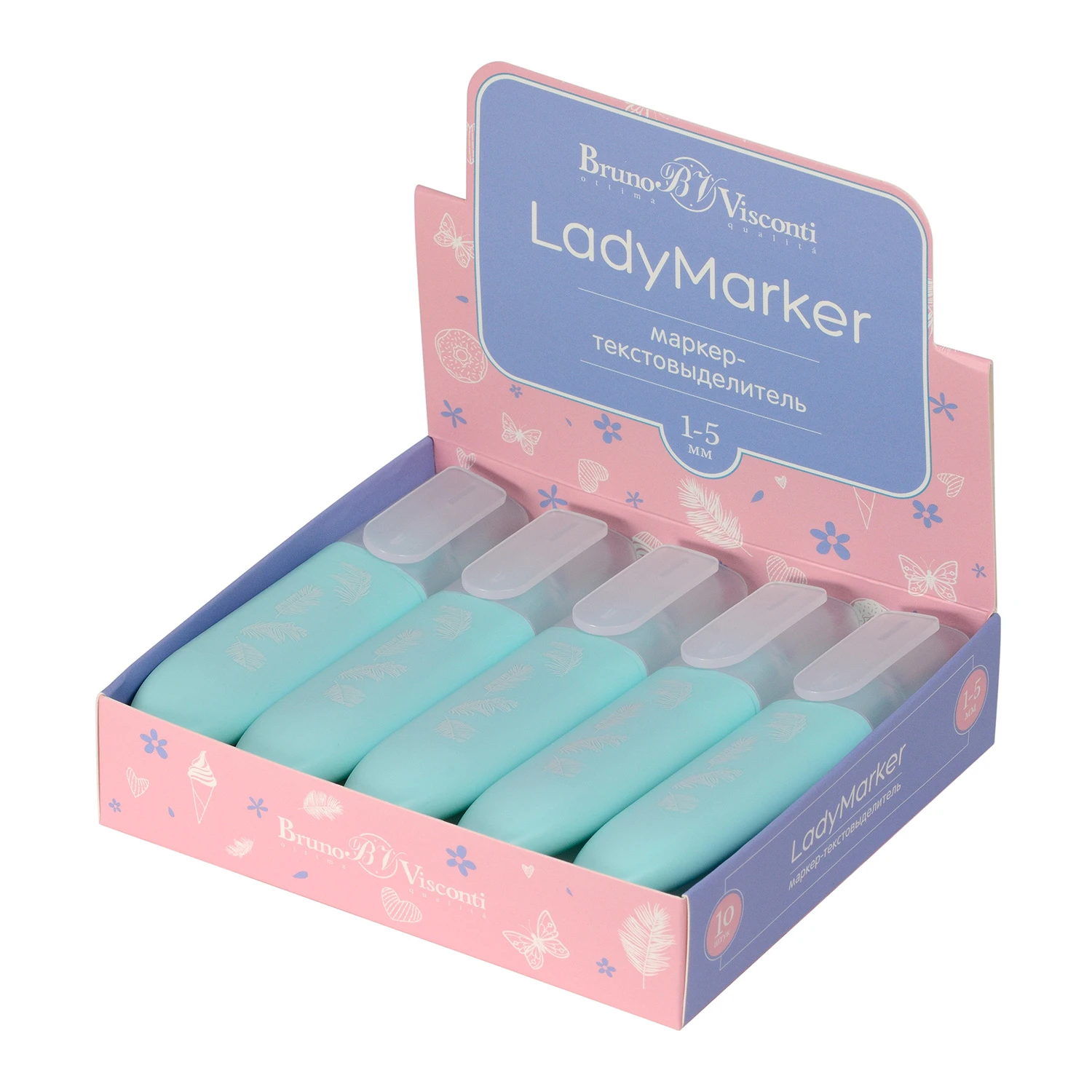 ТЕКСТОВЫДЕЛИТЕЛЬ "LadyMarker" БИРЮЗОВЫЙ ТЕКСТОВЫДЕЛИТЕЛЬ "LadyMarker" БИРЮЗОВЫЙ