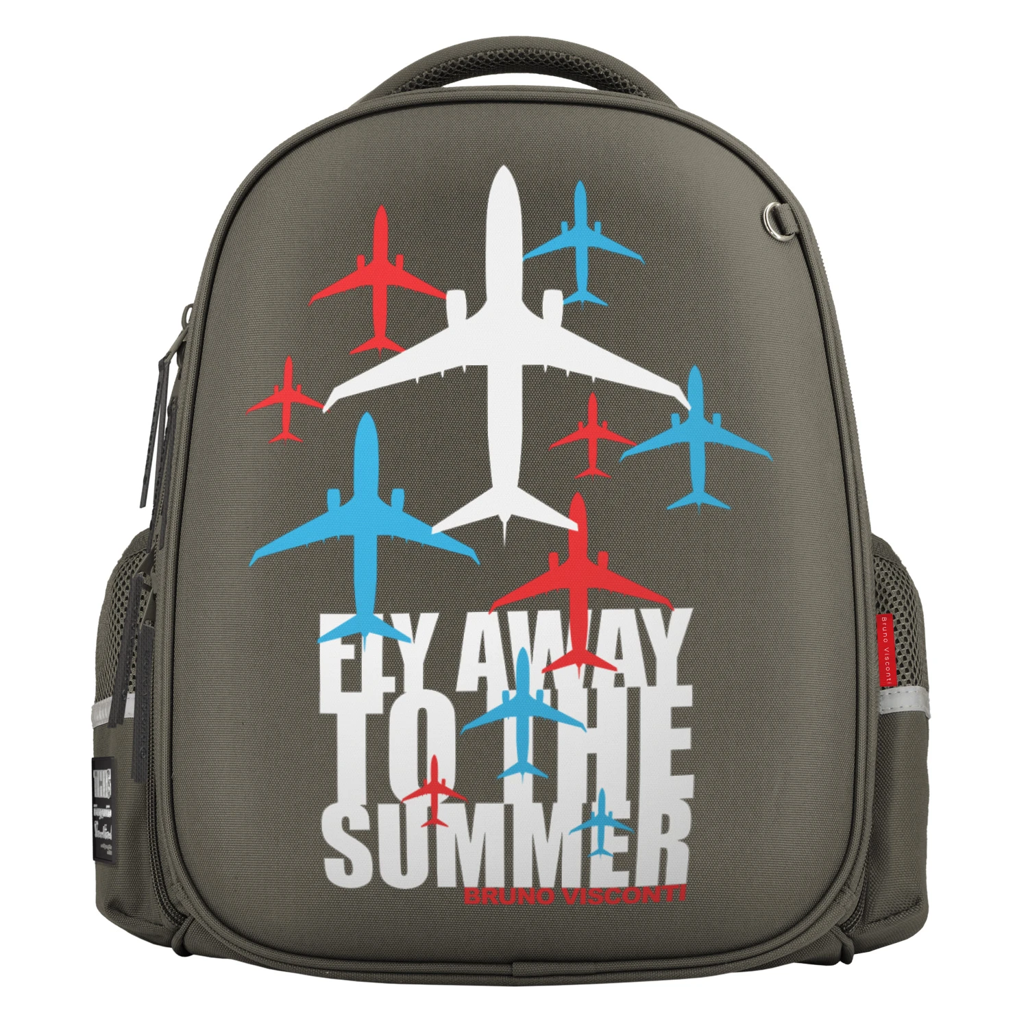 РЮКЗАК-КАПСУЛА ТЕМНО-СЕРЫЙ С ЭРГОНОМИЧНОЙ СПИНКОЙ "FLY AWAY COLOR"