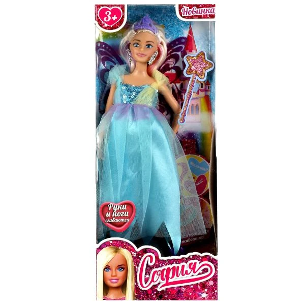 Кукла 29 см София берем, руки и ноги сгиб, малыш в животике, акс, коробка.