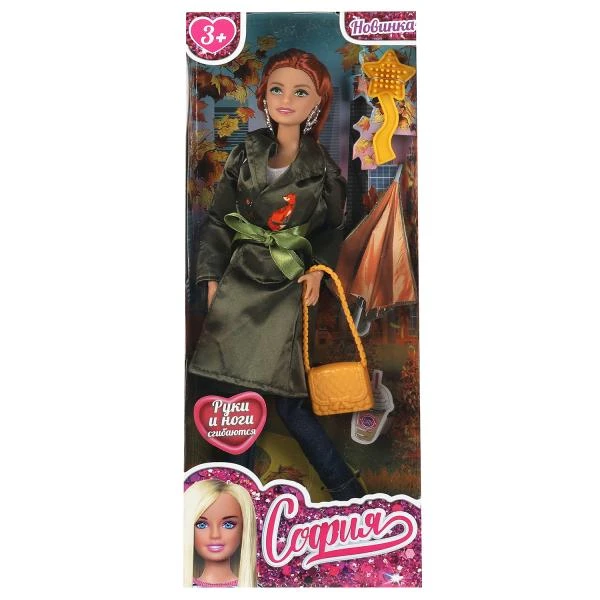 Кукла 29 см София, руки и ноги сгибаются, демисезон, акс, кор КАРАПУЗ