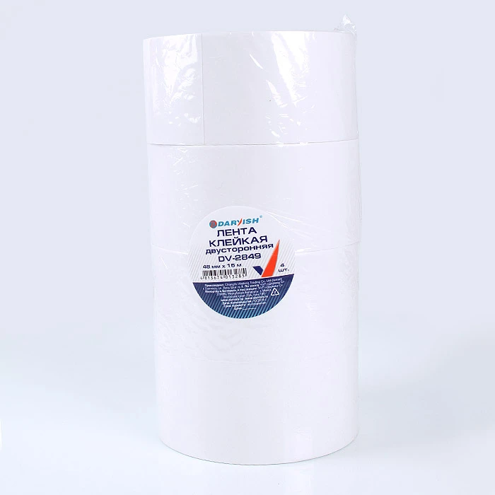 Лента клейкая двусторонняя 48мм*15м "Darvish" Лента клейкая двусторонняя 48мм*15м "Darvish"