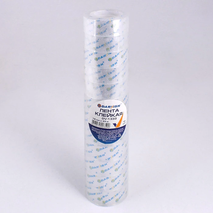 Лента клейкая 19мм*33м "Darvish" прозрачная