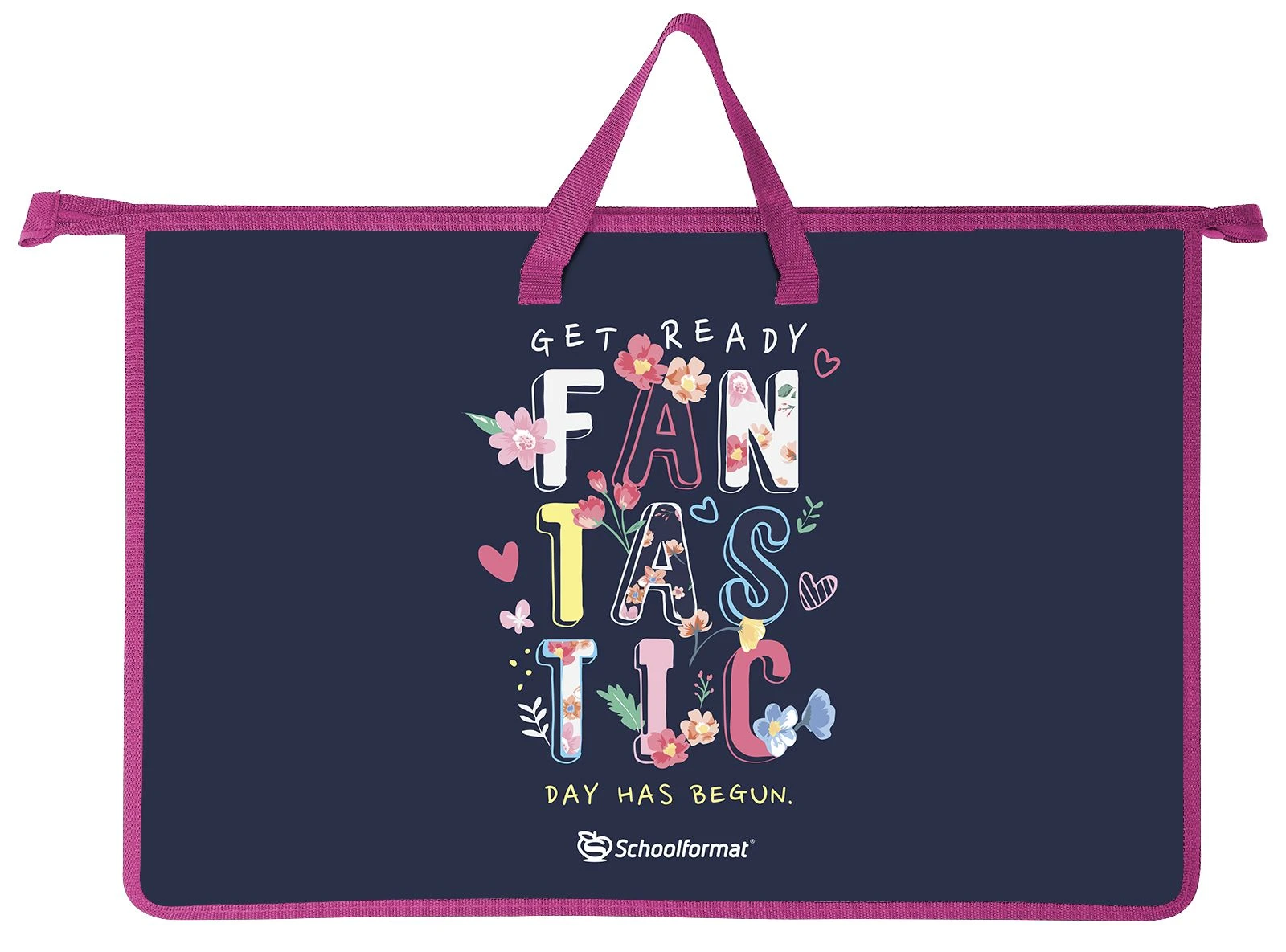 Папка для труда с ручкой А3 Schoolformat FUNTASTIC 466х335х50 пластик для