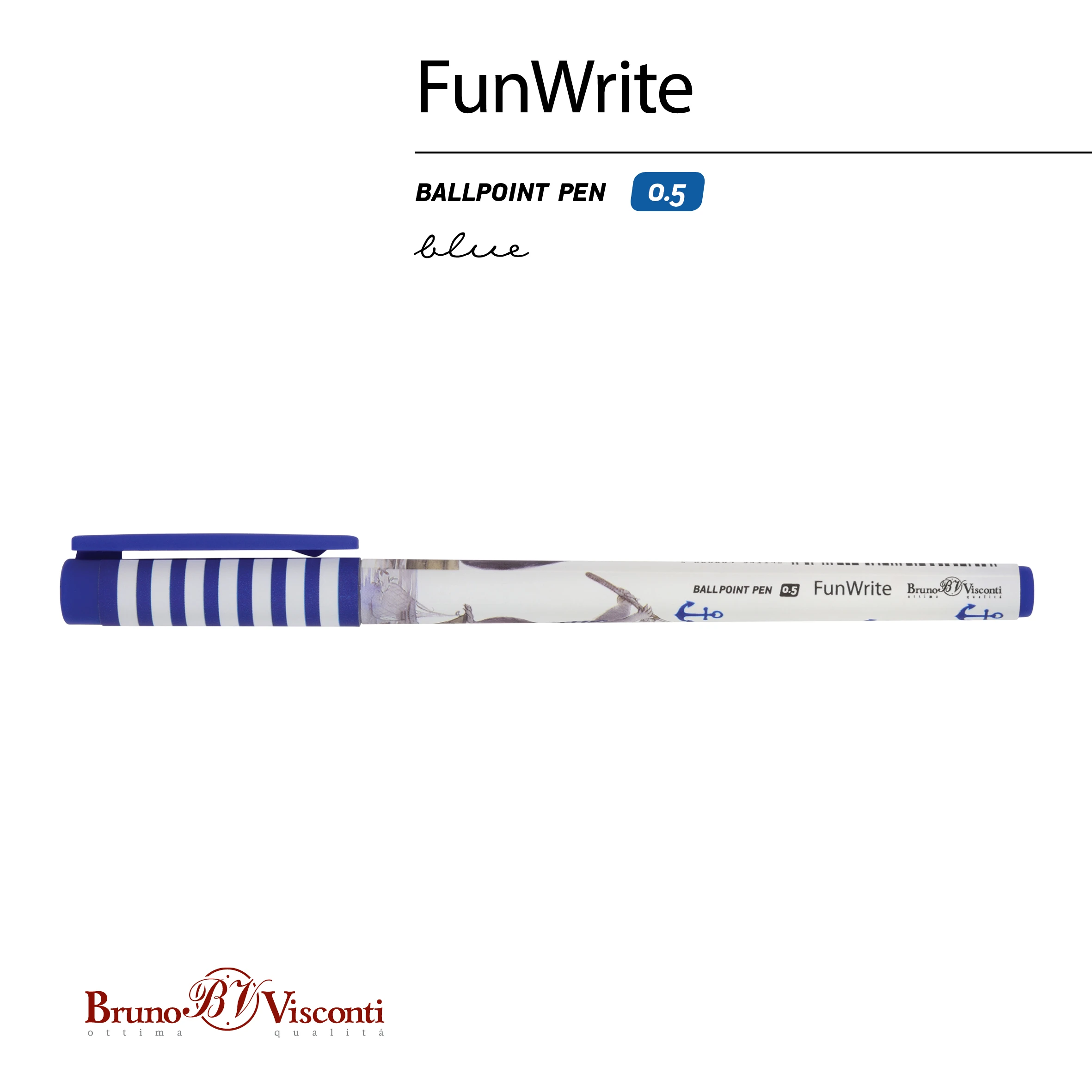 РУЧКА "FunWrite. Енот-рыбак" ШАРИКОВАЯ, 0.5 ММ, СИНЯЯ РУЧКА "FunWrite. Енот-рыбак" ШАРИКОВАЯ, 0.5 ММ, СИНЯЯ