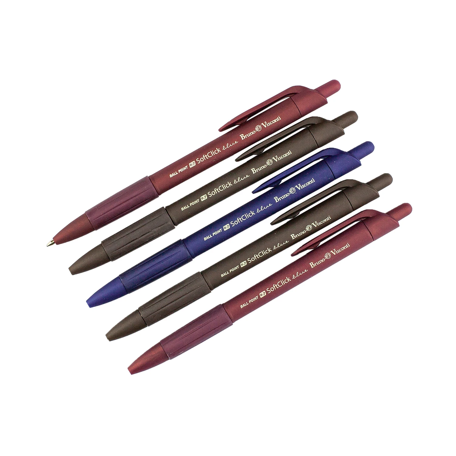 НАБОР ИЗ 5-ТИ РУЧЕК "SoftClick.ORIGINAL" ШАРИКОВЫХ АВТОМАТИЧЕСКАЯ 0.7