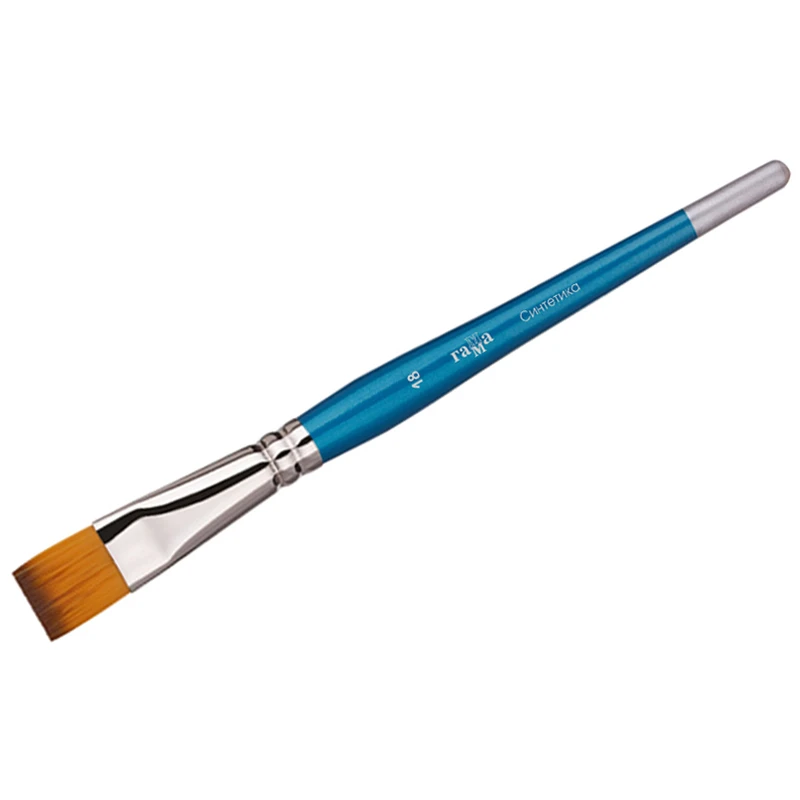 Кисть синтетика Гамма, плоская №18