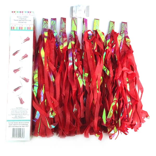 Гирлянда Тассел красные кисточки Гирлянда Тассел красные кисточки