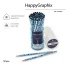 КАРАНДАШ ЧЕРНОГРАФИТОВЫЙ "HappyGraphix" ПИНГВИНЫ НВ