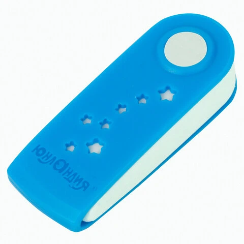 Ластик ЮНЛАНДИЯ "Юнландик-астронавт", 57х22х14 мм, пластиковый футляр,