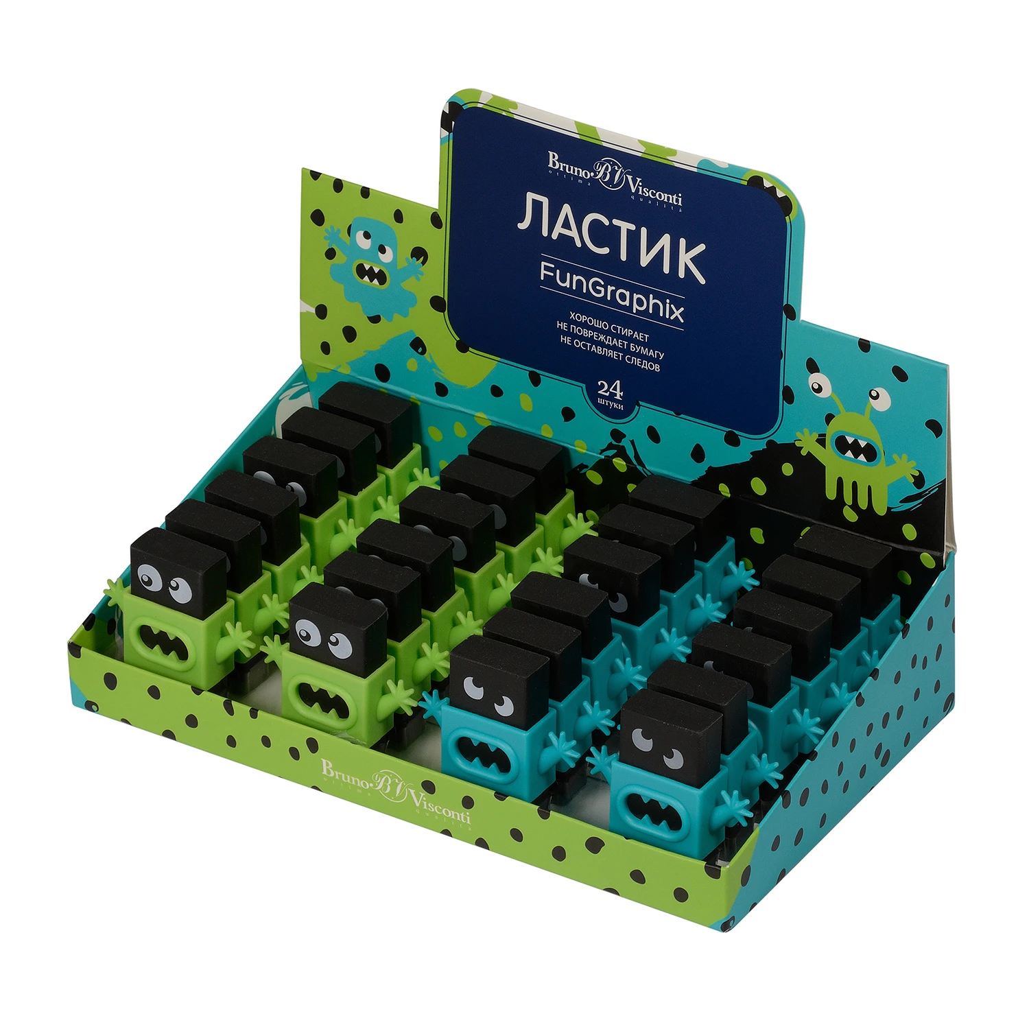 ЛАСТИК "FunGraphix. Монстрики", 2 цвета ЛАСТИК "FunGraphix. Монстрики", 2 цвета