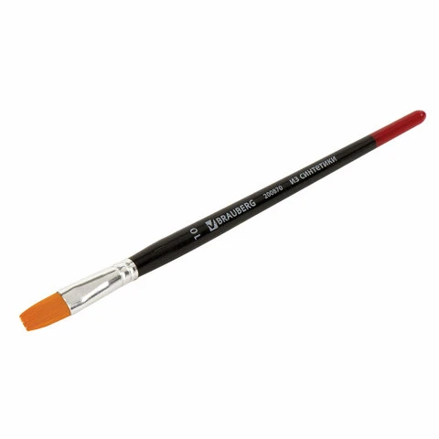 Кисть BRAUBERG синтетика, плоская, №10, 200870 Кисть BRAUBERG синтетика, плоская, №10, 200870