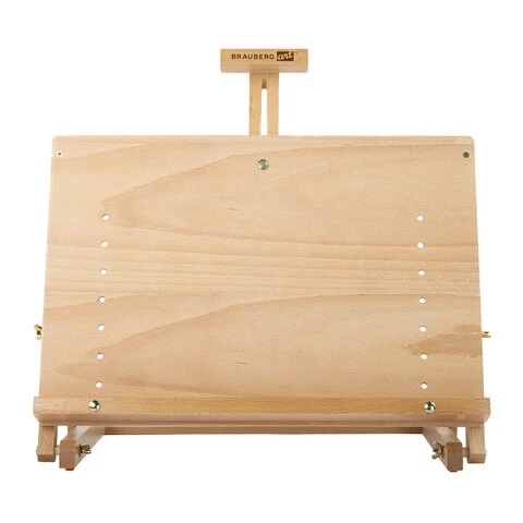 Мольберт настольный BRAUBERG ART CLASSIC, регулируемый верхний держатель,