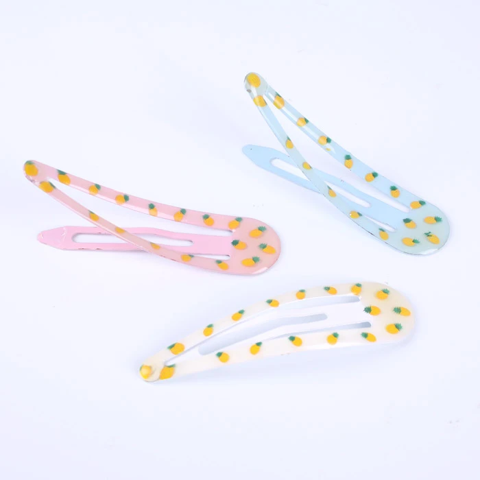 Заколка декоративная "Клик-клак" для волос в наборе 2шт в ассортименте