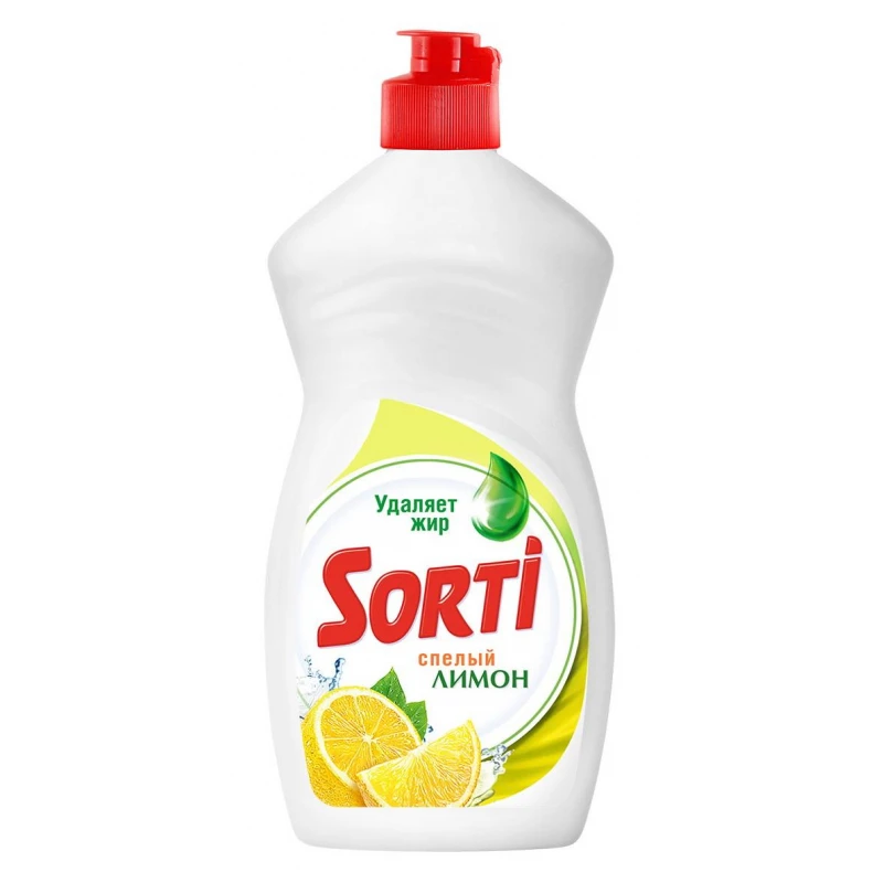 Средство для мытья посуды SORTI Лимон 450г Средство для мытья посуды SORTI Лимон 450г