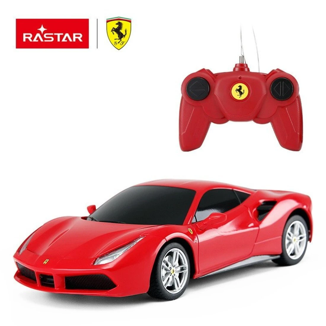 Машина на радиоуправлении 1:24 Ferrari 488 GTB Цвет Красный Машина на радиоуправлении 1:24 Ferrari 488 GTB Цвет Красный