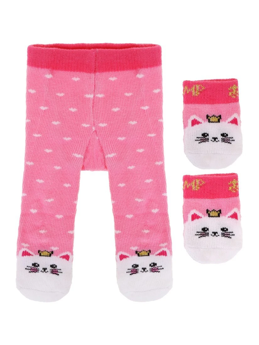 Набор “Кошечка" колготки и носочки для куклы 43 см.