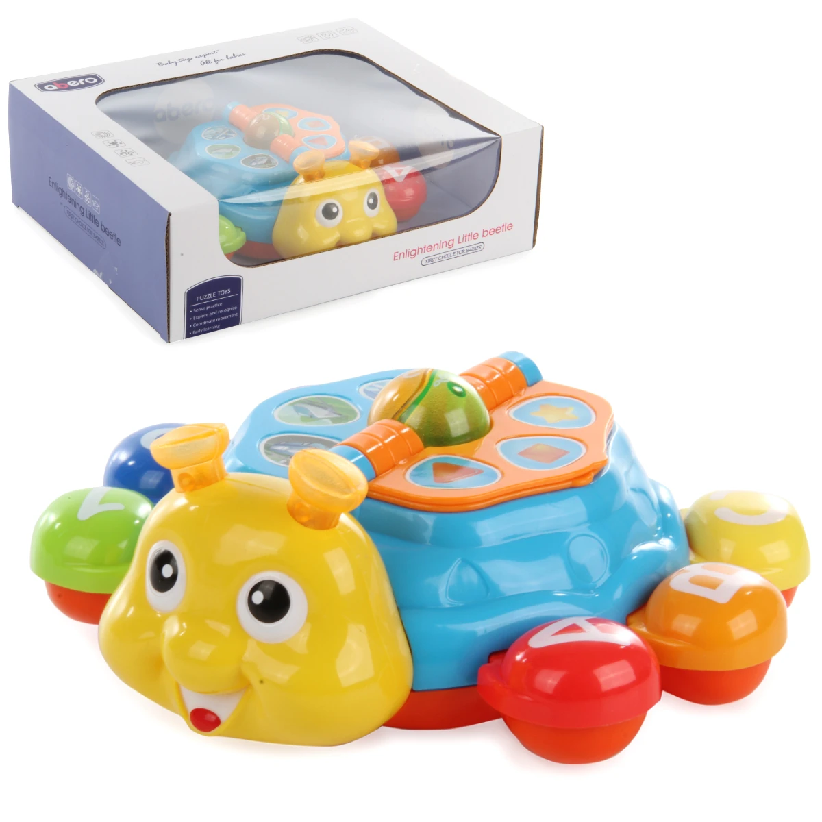 Развивающая игрушка на батарейках "Веселая улитка", 28,5х23,2х9,3,