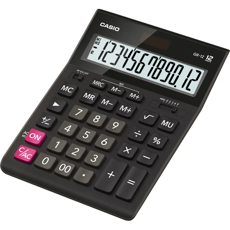 Калькулятор Casio бухг. GR-12 12 разряд. DP черный штр. 4971850089834 Калькулятор Casio бухг. GR-12 12 разряд. DP черный штр. 4971850089834