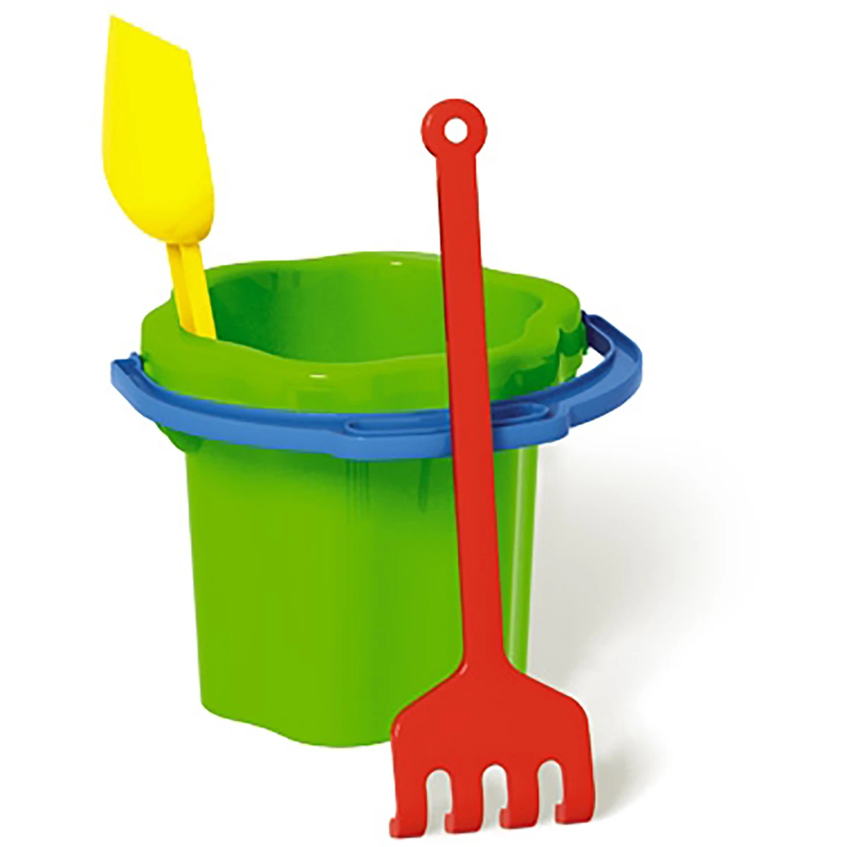 Арт.01802 Песочный набор № 102 ведро-цветок 0,3 л, грабли, совок, (цвет в асс, в Арт.01802 Песочный набор № 102 ведро-цветок 0,3 л, грабли, совок, (цвет в асс, в