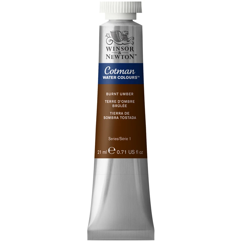 Акварель художественная Winsor&Newton "Cotman", 21мл, туба, жженая Акварель художественная Winsor&Newton "Cotman", 21мл, туба, жженая
