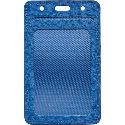 Бейдж вертик. 54х90, синий металлик, PU, Т-814V 968729