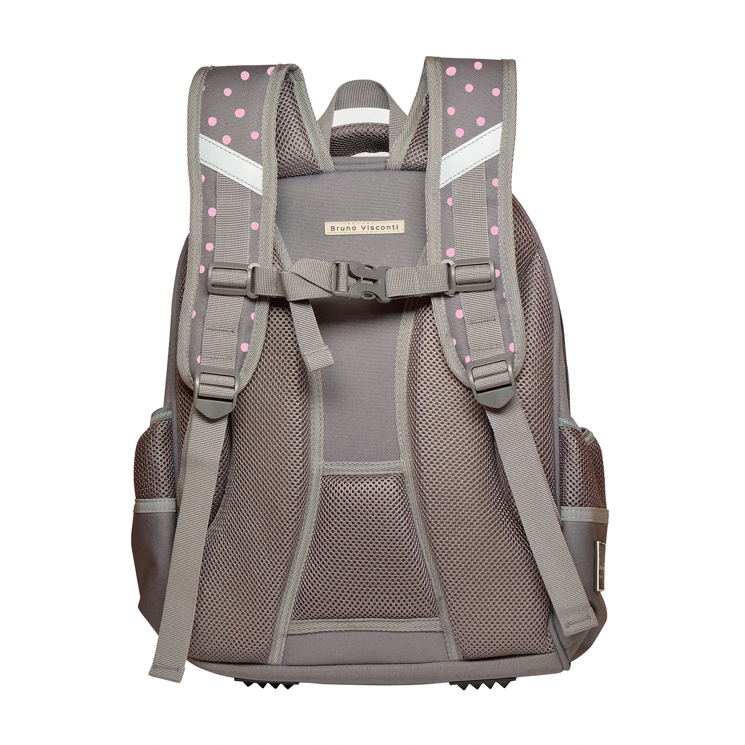 РЮКЗАК- ОБЛЕГЧЕННАЯ КАПСУЛА СЕРЫЙ С ЭРГОНОМИЧНОЙ СПИНКОЙ "BE HAPPY"