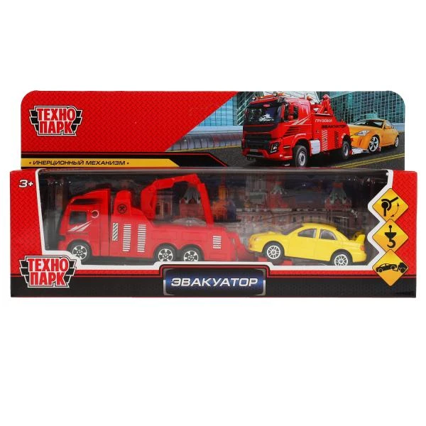 Машина металл ЭВАКУАТОР 11,5 см, подв.дет., ассорт., Технопарк